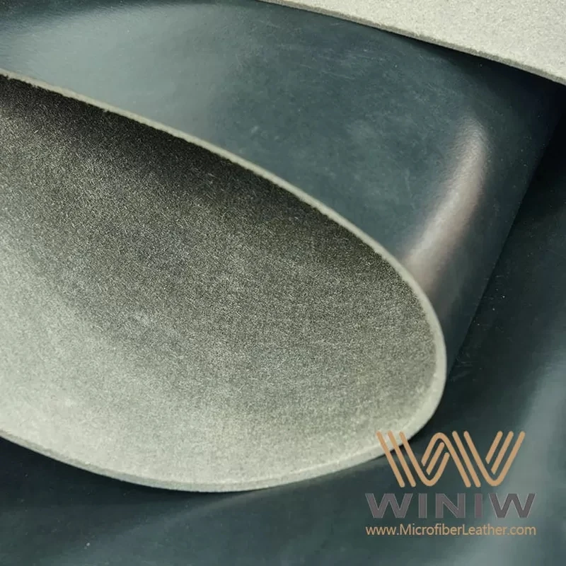 3mm Thick PU Synthetic Leather Fabric Cloth Tear Resistant For Belts Making
