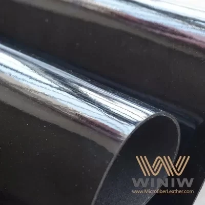 Spejl glat kunstig pu læder 0,8 mm mikrofiber vegansk læder ikke -vævet