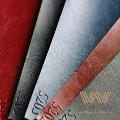 Smooth PU Synthetic Leather Material Vegan Leather Polyurethane For Labels